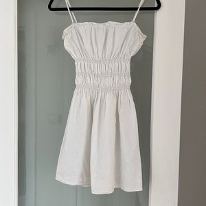 Reformation Tabatha White Linen mini dress - 8